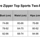 long sleeve zipper top sports two-piece wear