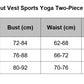 low-cut vest sports yoga two-piece wear
