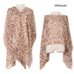 fashion leopard print chiffon multifunctional scarf / shawl khaki