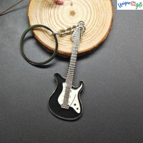 guitar keychain (6 color) black