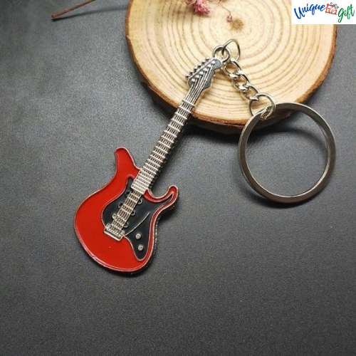 guitar keychain (6 color) red