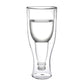 funny double-layer bottle-shaped wine glass