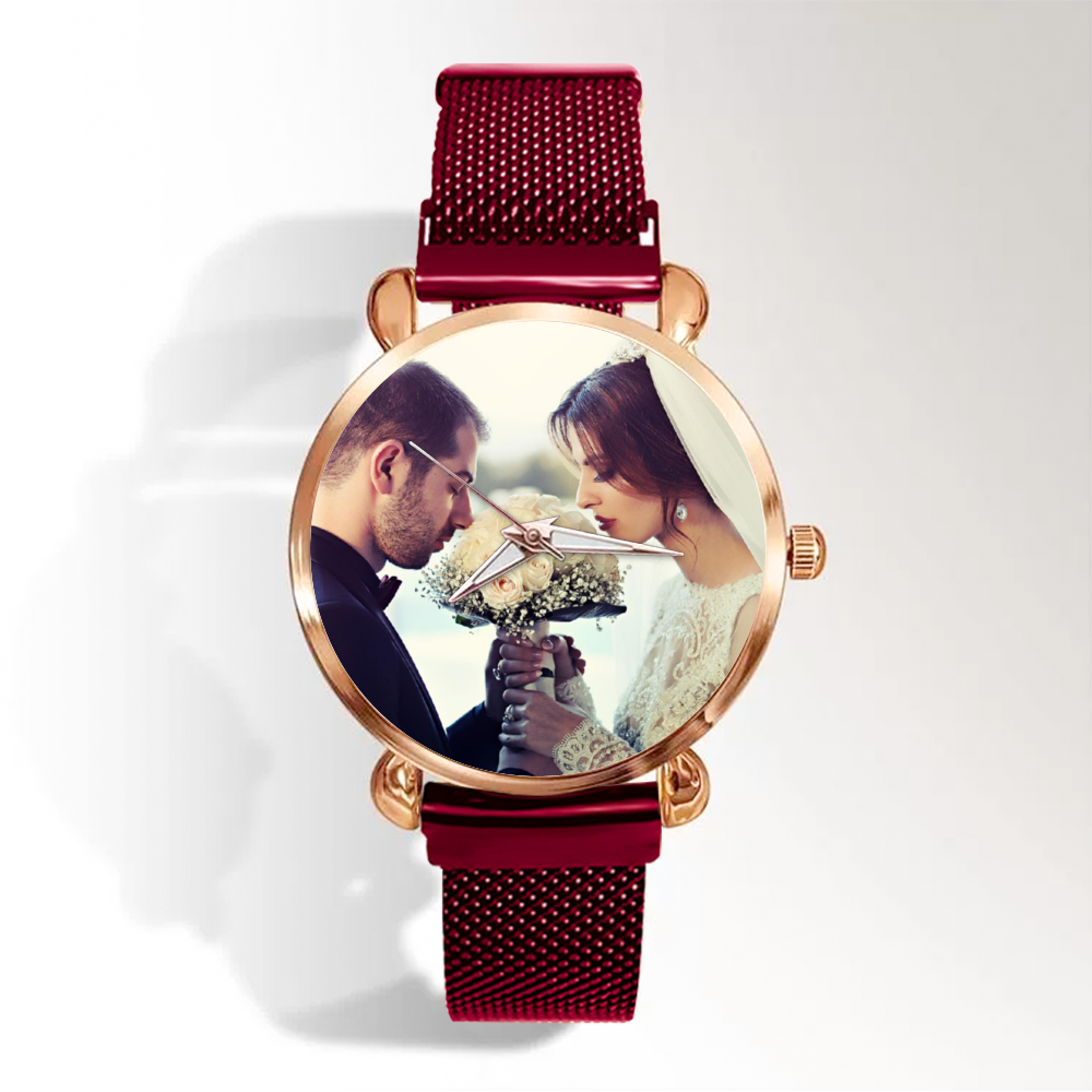 custom multicolor women’s magnetic buckle quartz wrist watch (gift box available)
