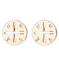 wide range of stainless steel stud earrings rose gold compass