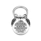 dad / mom "to my son" round inspirational keychain with angel wings 31