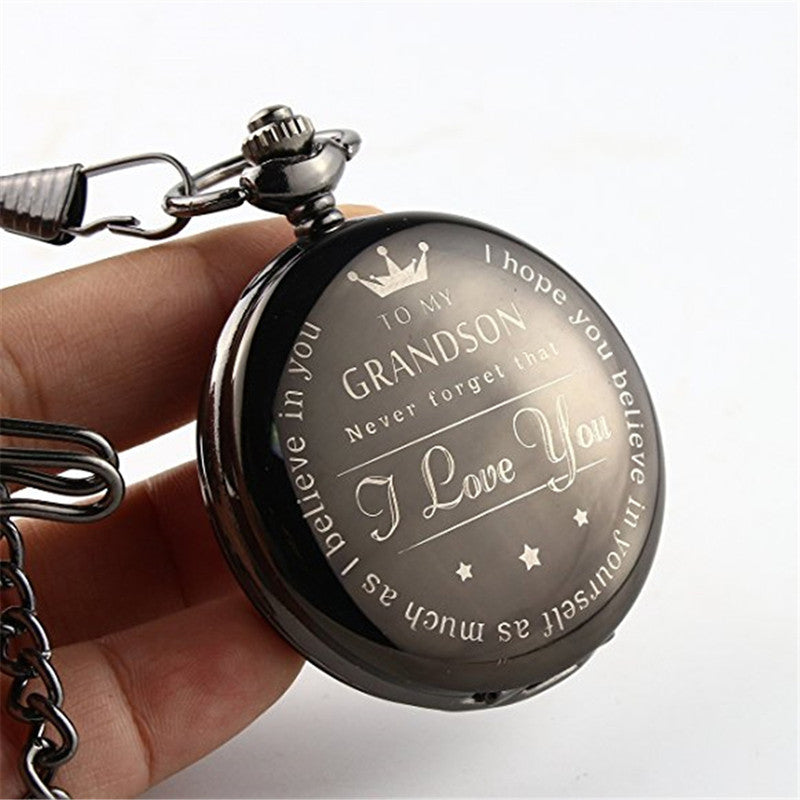 "to my grandson" vintage pocket watch