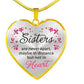 to sister heart epoxy pendant inspirational necklace to sister (gold)