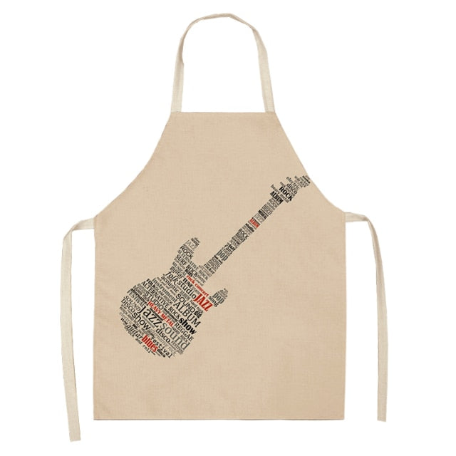 cotton linen musical kitchen apron 12