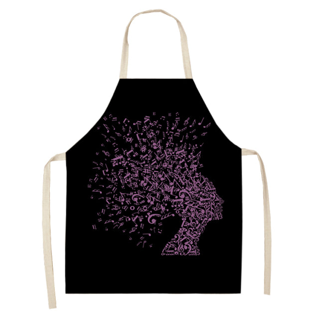 cotton linen musical kitchen apron 13