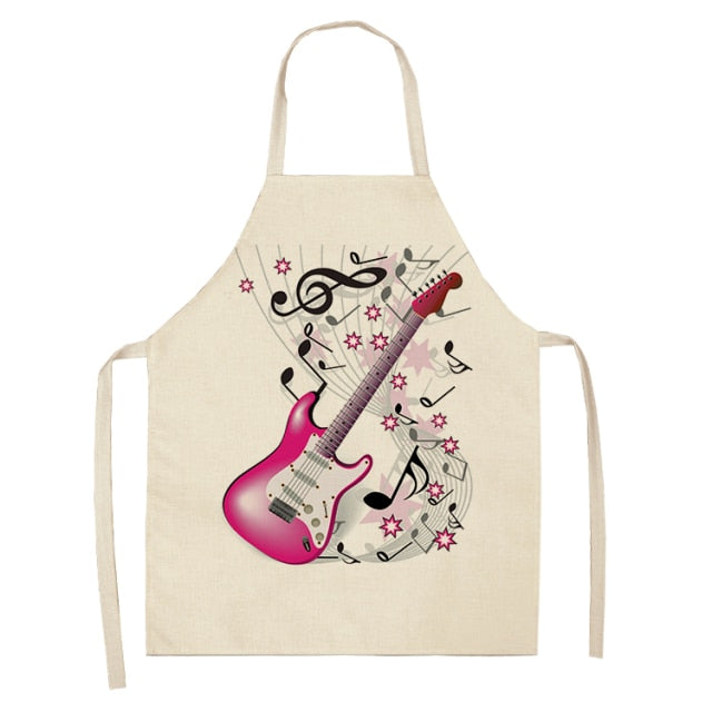 cotton linen musical kitchen apron 16