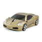 wireless sports car usb mouse gold