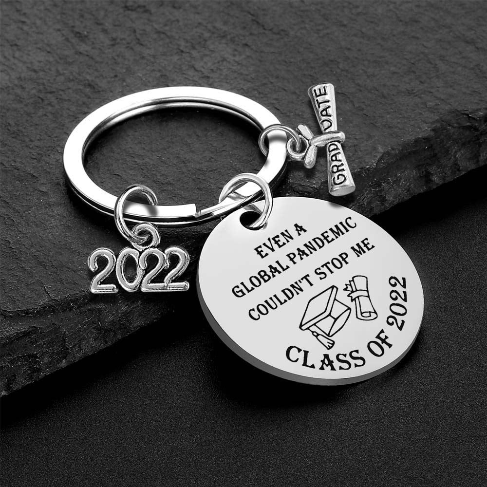 2022 stainless steel inspirational graduate keychain (gift box/bag available)