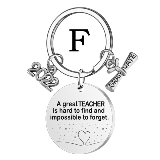 2022 stainless steel inspirational graduate keychain (gift box/bag available) f