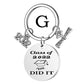 2022 stainless steel inspirational graduate keychain (gift box/bag available) g