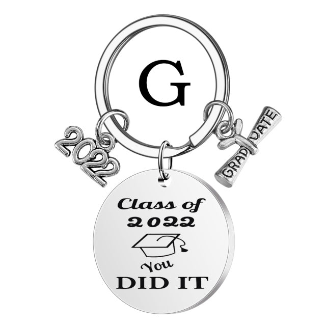 2022 stainless steel inspirational graduate keychain (gift box/bag available) g