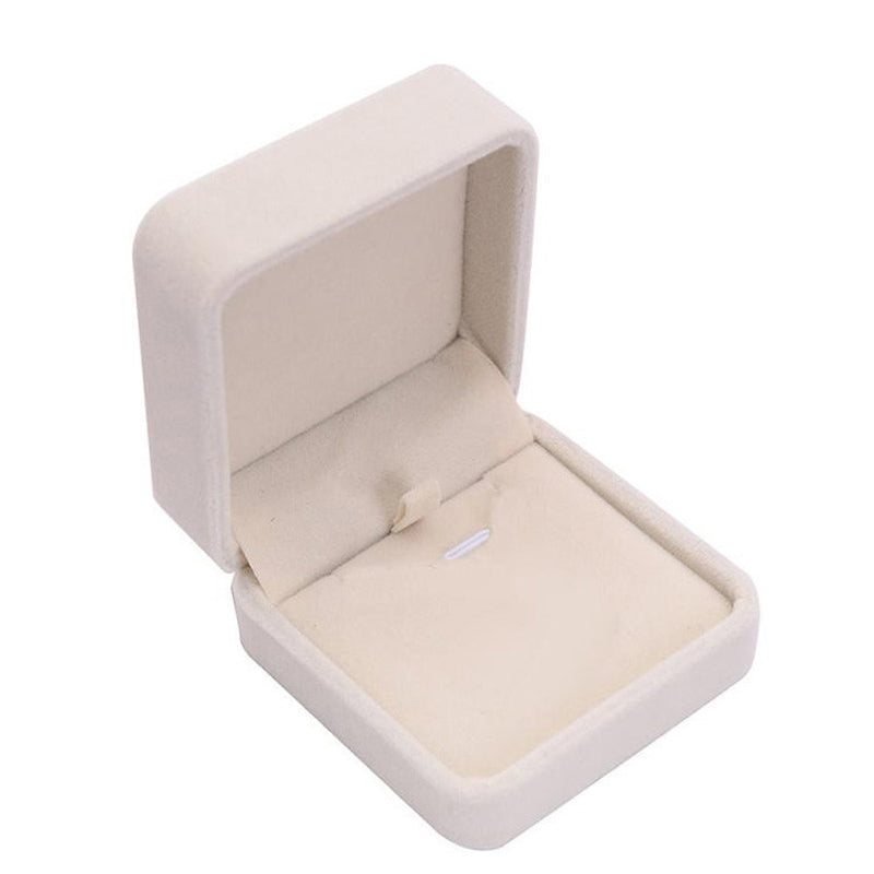 high-quality grey / white velvet jewelry gift box (not for individual sales)